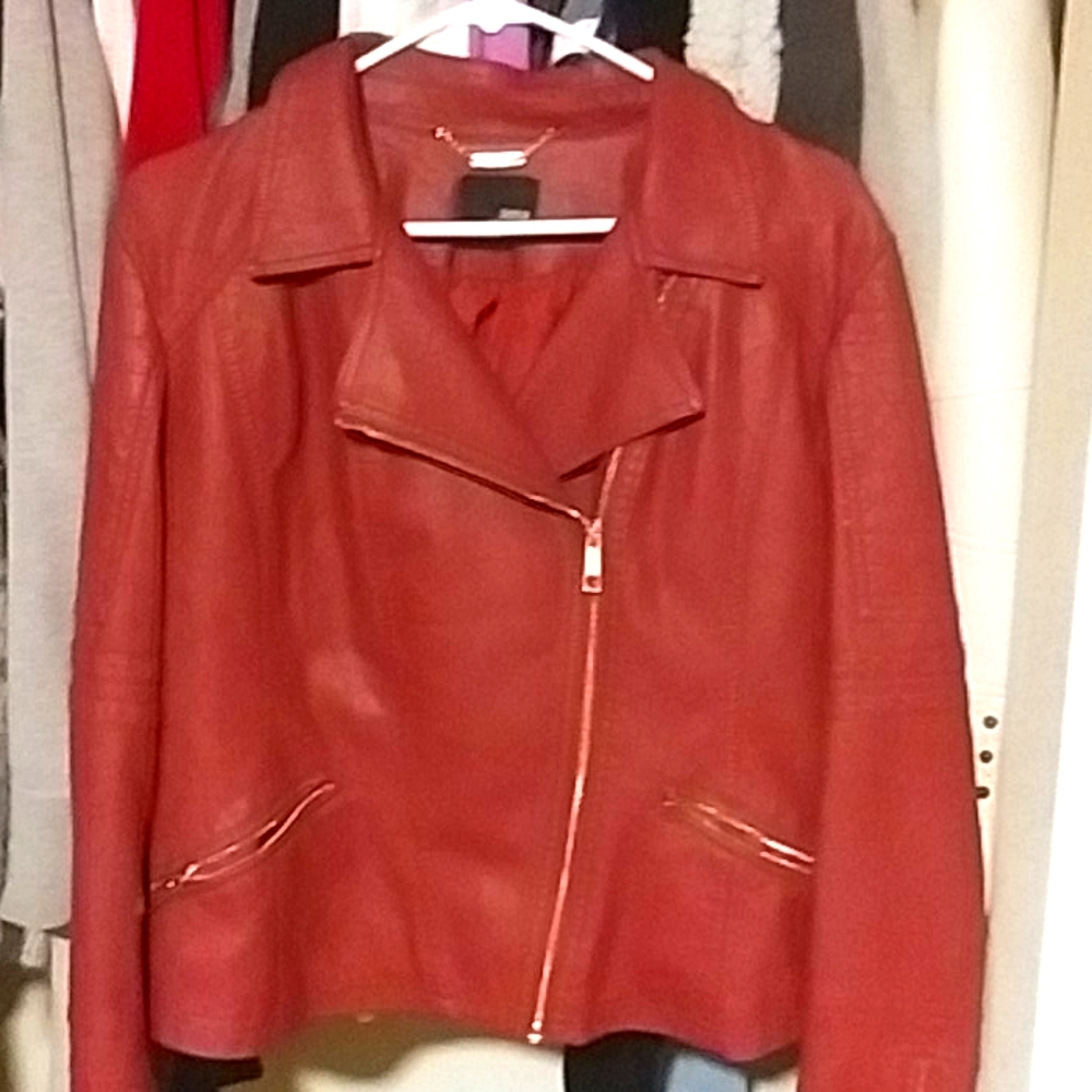 Faux leather jacket